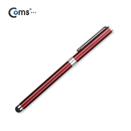Coms 터치펜 정전식(볼펜포함) / 체리레드