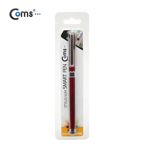 Coms 터치펜 정전식(볼펜포함) / 체리레드