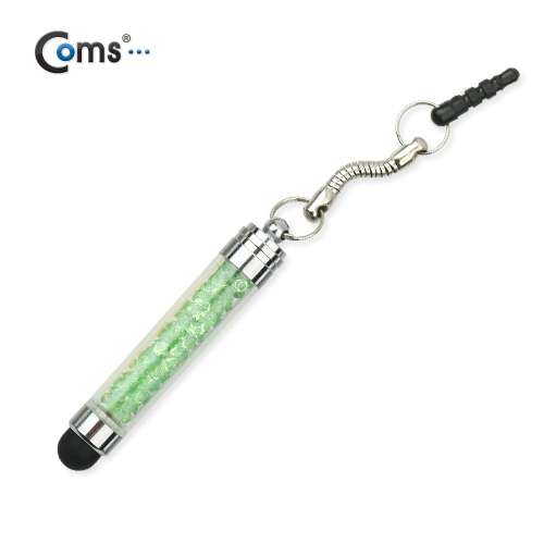 Coms 터치펜 정전식(구슬형) / 그린, 이어마개