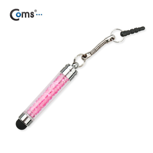 Coms 터치펜 정전식(구슬형) / 핑크, 이어마개