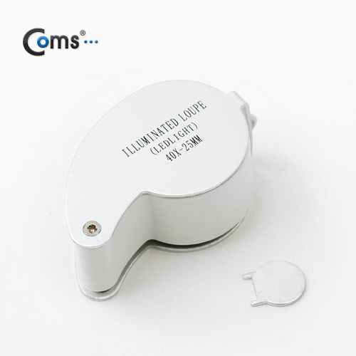 Coms 돋보기(2LED), 40x/25mm, 폴더접이식