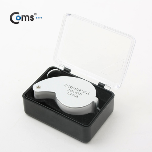 Coms 돋보기(2LED), 40x/25mm, 폴더접이식