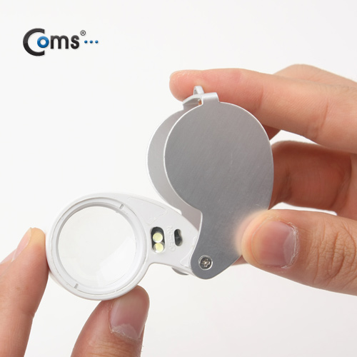 Coms 돋보기(2LED), 40x/25mm, 폴더접이식