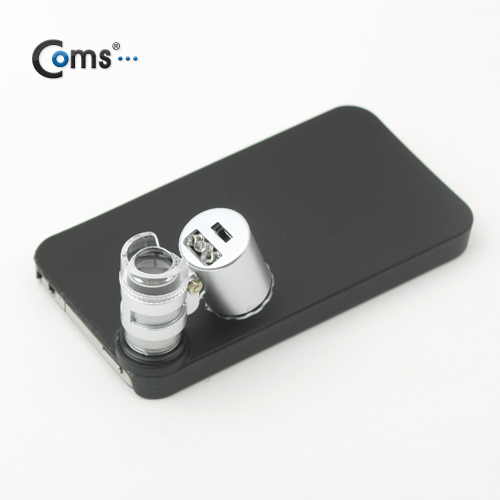 Coms 현미경(iOS 스마트폰4 전용), 60배율/커버케이스장착