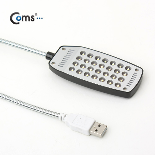 Coms USB 램프(라인형, 28LED/Black/무버튼)