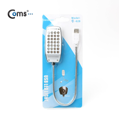 Coms USB 램프(라인형, 28LED/Black/무버튼)