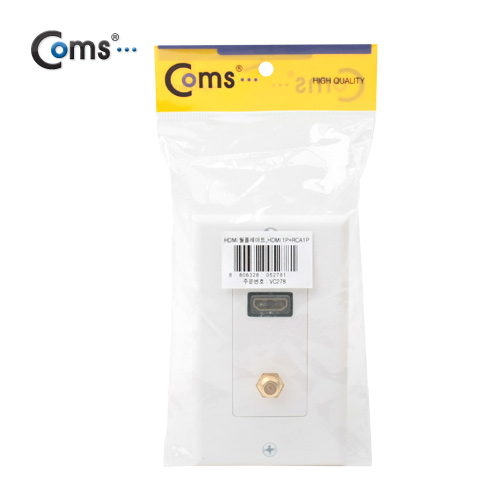 Coms 월 플레이트(HDMI/RF 안테나), Wall Plate