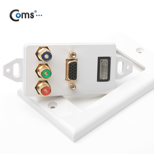 Coms 월 플레이트(HDMI/RGB/Component), Wall Plate