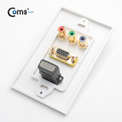 Coms 월 플레이트(HDMI/RGB/Component), Wall Plate