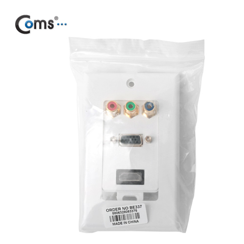 Coms 월 플레이트(HDMI/RGB/Component), Wall Plate