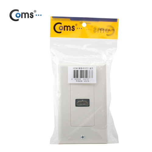 Coms HDMI 월 플레이트 F/F 1포트, Wall Plate