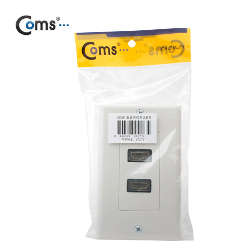 Coms HDMI 월 플레이트 F/F 2포트, Wall Plate