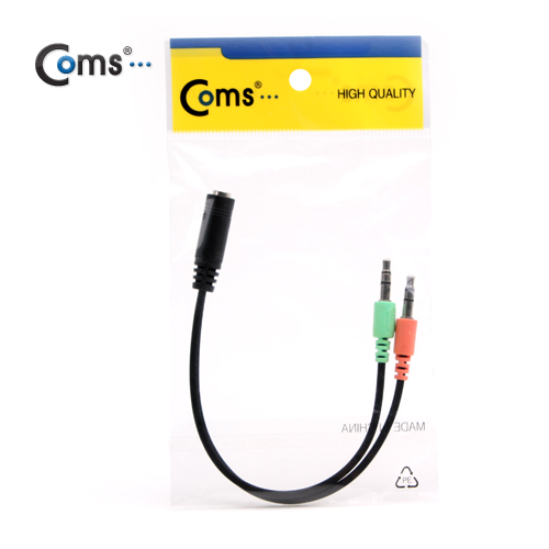 Coms 스테레오 케이블(Y형), 15cm (ST 4극 F/ST Mx2)/ST/Stereo