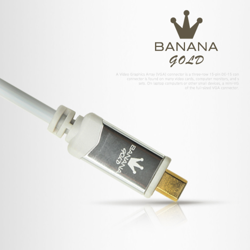 BANANA Gold HDMI/HDMI(Micro)케이블 1.8M 화이트/수퍼슬림