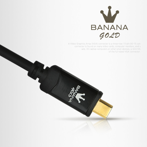 BANANA Gold HDMI/HDMI(Micro)케이블 1.8M 블랙/수퍼슬림