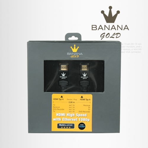 BANANA Gold HDMI 케이블(V1.4/고급/Metal) 2M