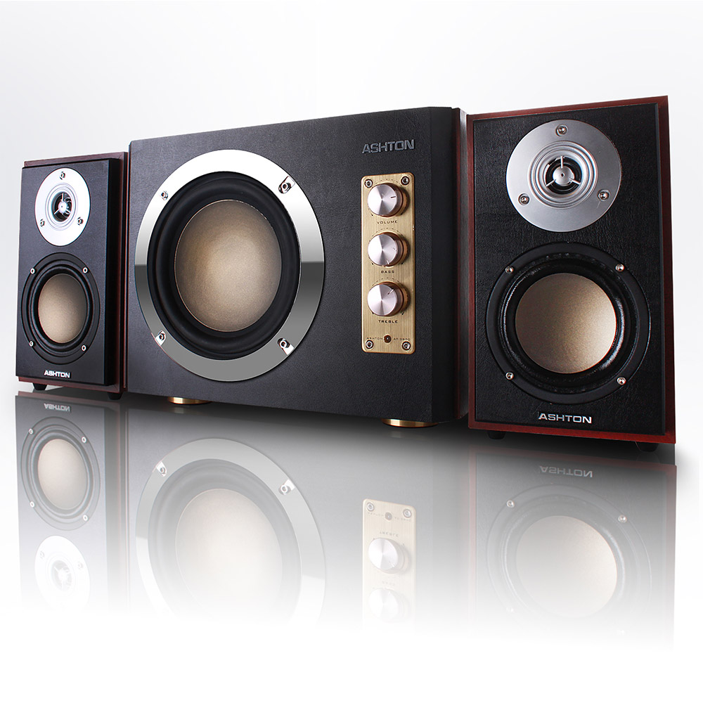 ASHTON 2.1채널 스피커 [AT-3800] 우드