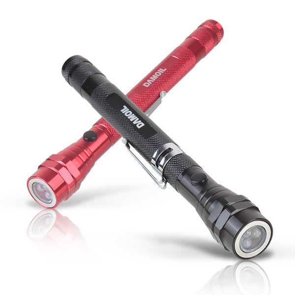 DA-LAS04 (BLACK) LED 미니 꺽임 손전등 휴대용 후레쉬 자석식거치형