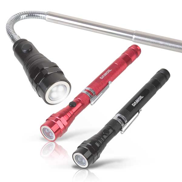 DA-LAS04 (BLACK) LED 미니 꺽임 손전등 휴대용 후레쉬 자석식거치형