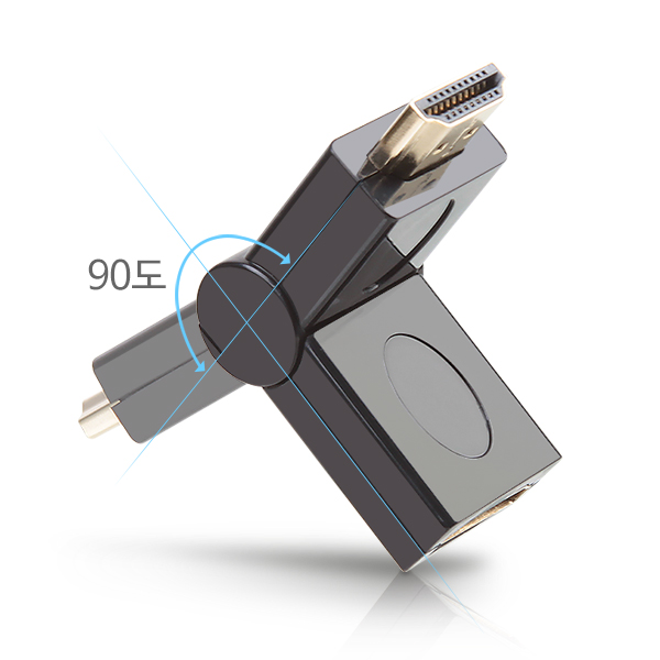 DA-HDMIMF90 꺾임젠더 HDMI젠더 HDMI포트보호용 젠더 HDMI케이블연결