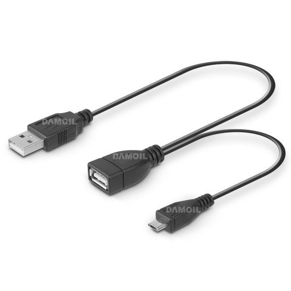 DA-UHDC-Y-AM USB OTG 케이블 Y형 전원보조 케이블