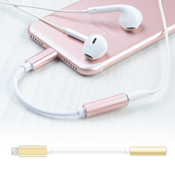 DA-STI7(GOLD) 다모일 이어폰 변환젠더 (아이폰7용) 아이폰7 라이트닝커넥터를 이용한 3.5mm 이어폰변환 젠더