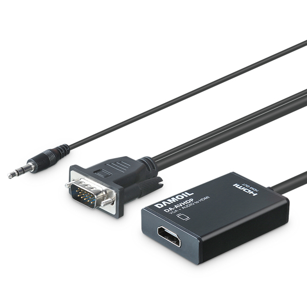 DA-AVHDP 다모일 영상 컨버터 RGB to HDMI 컨버터  RGB신호를 HDMI신호로로 변환