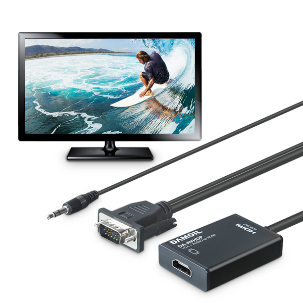 DA-AVHDP 다모일 영상 컨버터 RGB to HDMI 컨버터  RGB신호를 HDMI신호로로 변환