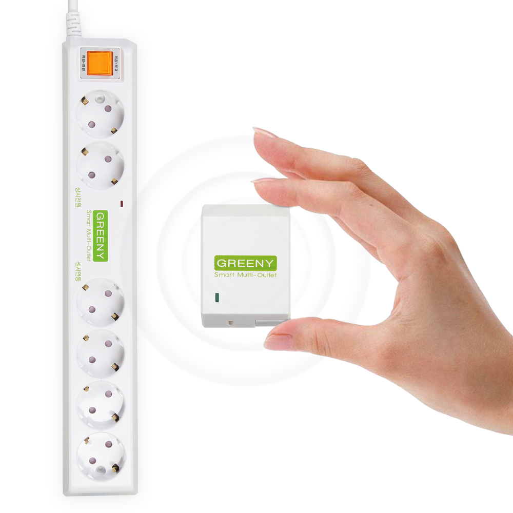 센서 먹깨비멀티탭 6구1.5M 동작감지센서탑재 멀티콘센트