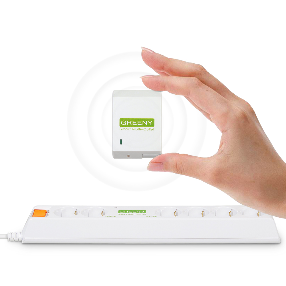 센서 먹깨비멀티탭 6구1.5M 동작감지센서탑재 멀티콘센트