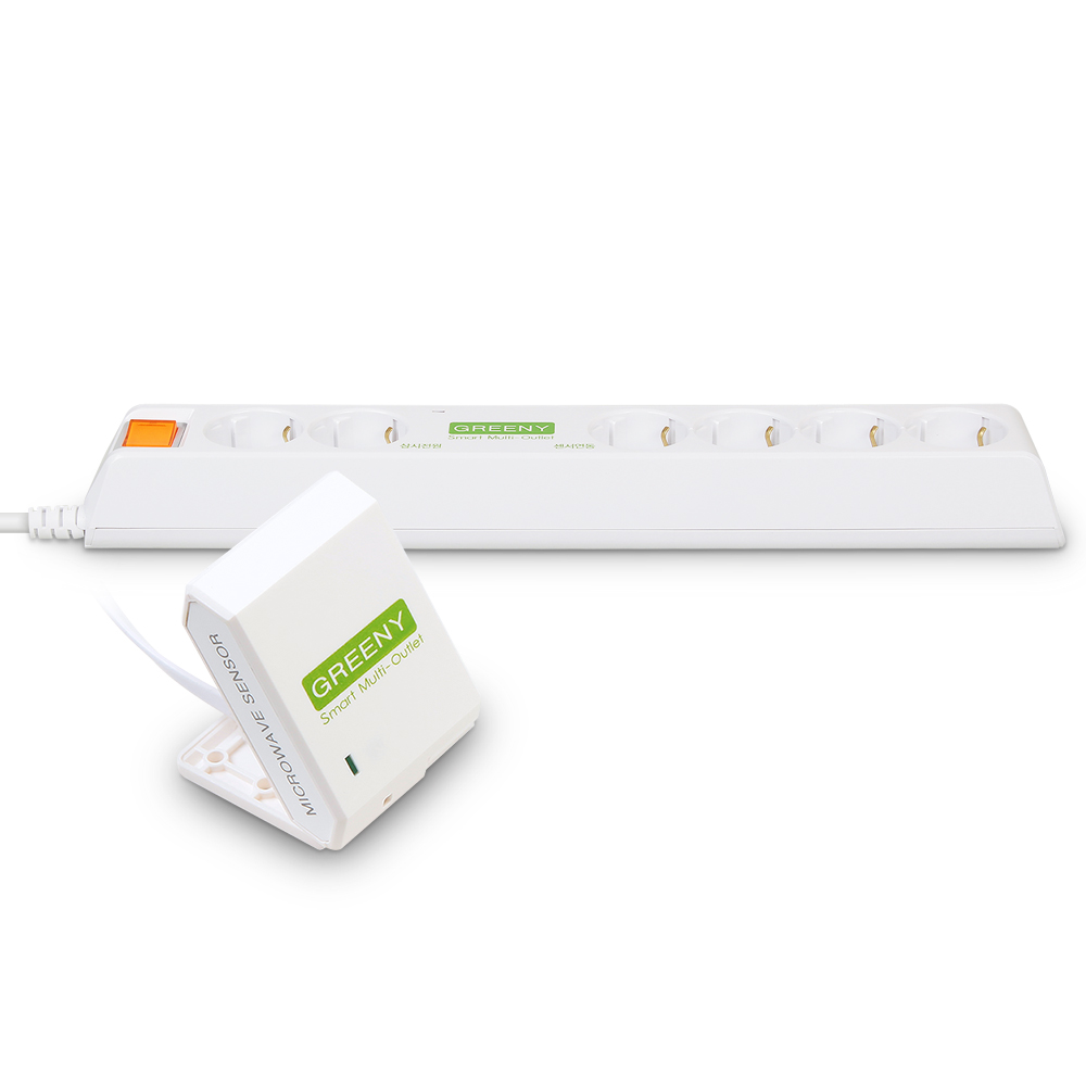 센서 먹깨비멀티탭 6구1.5M 동작감지센서탑재 멀티콘센트