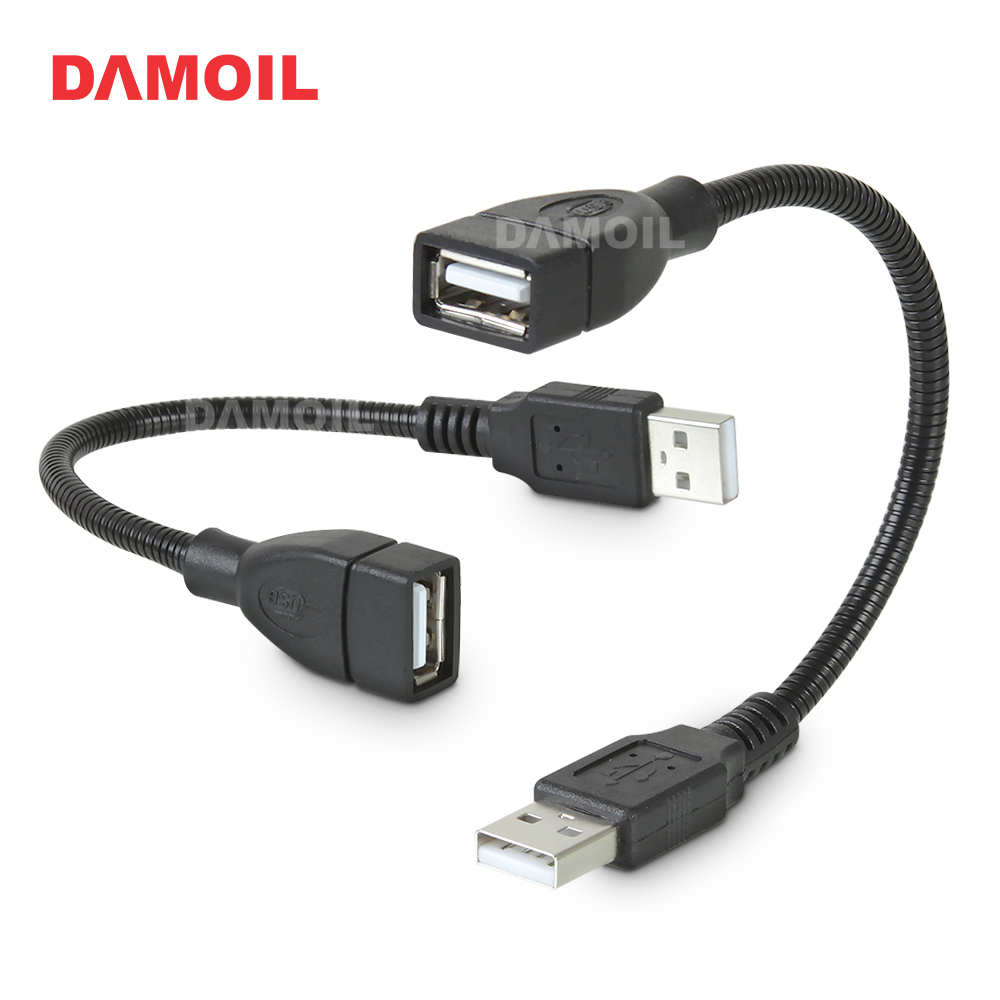 DA-G-USBMF15BK USB 2.0 연장 자바라블랙젠더