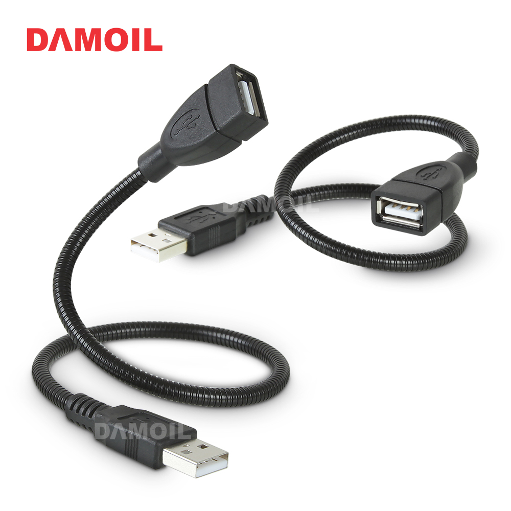 DA-G-USBMF30BK USB 2.0 연장 자바라블랙젠더 30cm