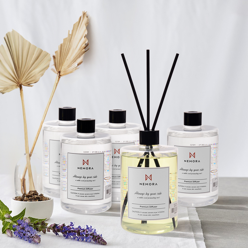 네모라 디퓨저 500ml 대용량 리필용 가든피치 스틱별매