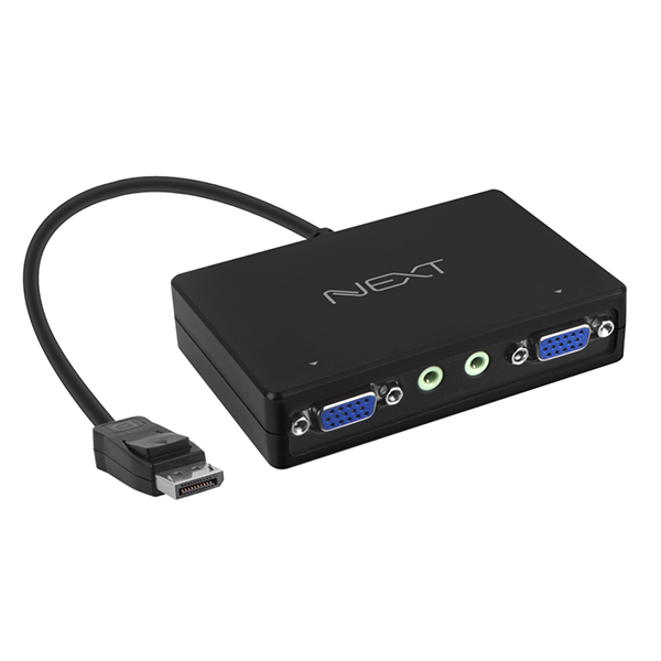 NEXT DP102VS DP to 1:2 VGA 모니터 분배기(공유기)
