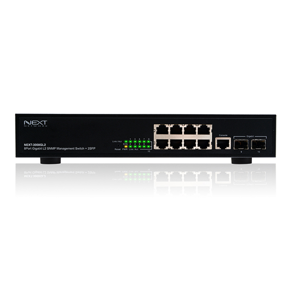 NEXT-3008GL2 8포트 + 2SFP 기가비트 스위치허브