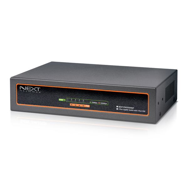 NEXT-POE3005GF 기가5포트 With 4포트 POE스위치(65W)
