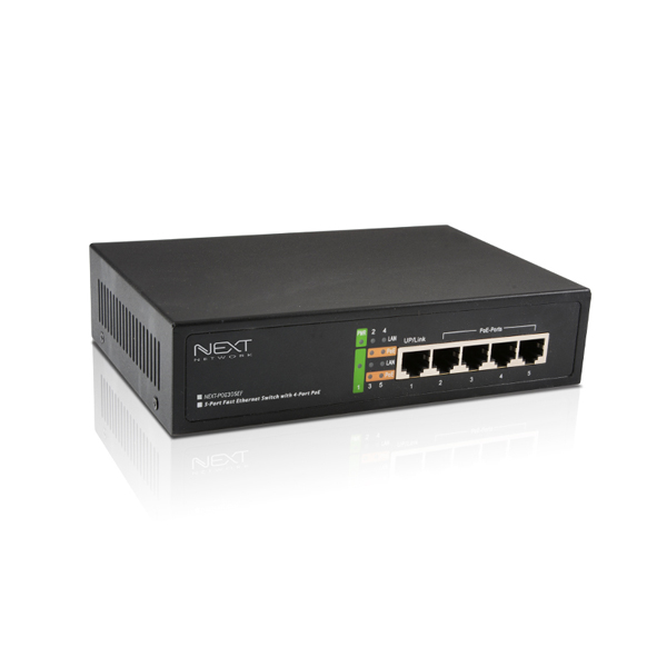 NEXT-POE305EF 5포트 With 4포트 POE스위치(65W)