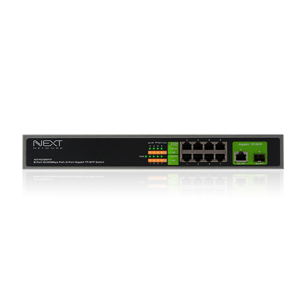 NEXT-POE308SFP-TP 8포트 POE With SFP+Gigabit TP 스위치허브(150W)
