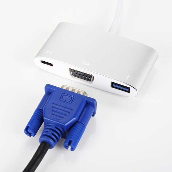 3in1 USB-C to VGA컨버터