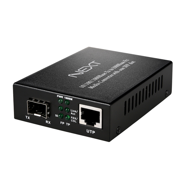 기가이더넷 광컨버터 SFP모듈장착