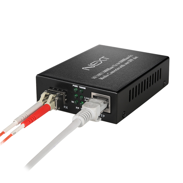 기가이더넷 광컨버터 SFP모듈장착