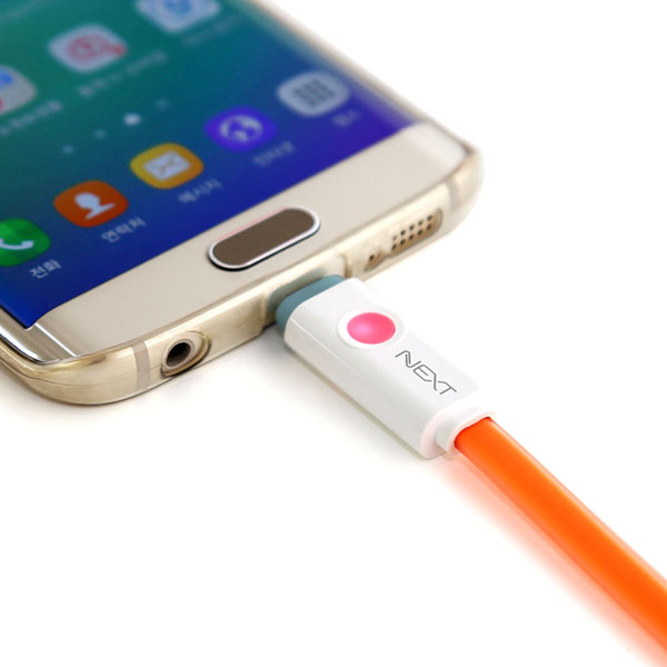 NEXT-1565QMC 고속 충전케이블 1m/2.4A/LED지원