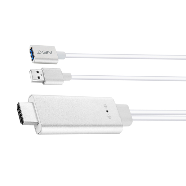 NEXT-830A 아이폰+안드로이드 지원 미러링 케이블