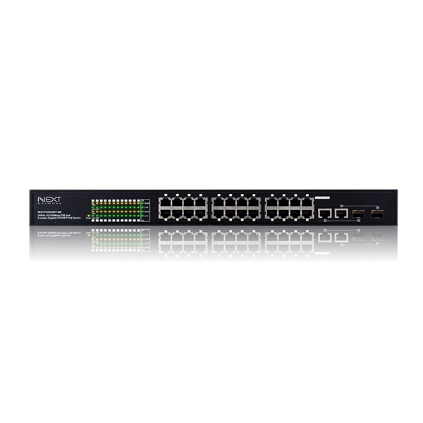 NEXT-POE242SFP-400 24포트 POE+2SFP