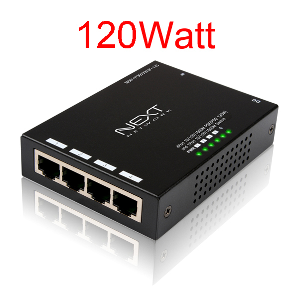 NEXT-POE5005GF-120 5포트 기가비트 POE스위치허브(120W)