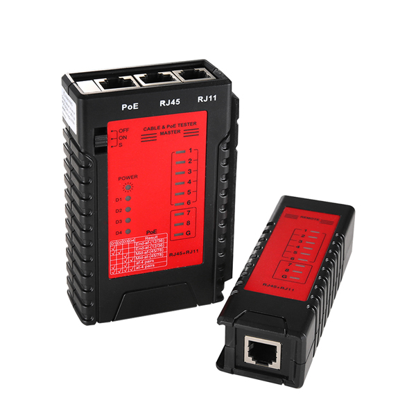 NEXT-478PT POE/RJ45/RJ11 POE규격 랜테스터기/분리형