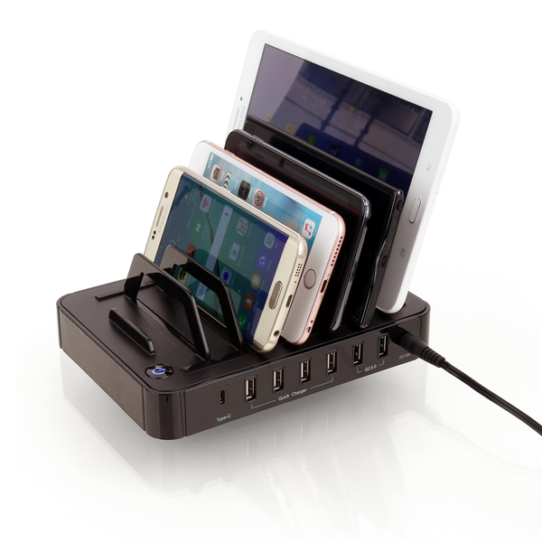 NEXT-37QTC 7포트 고속충전 QC3.0 거치대형 충전기