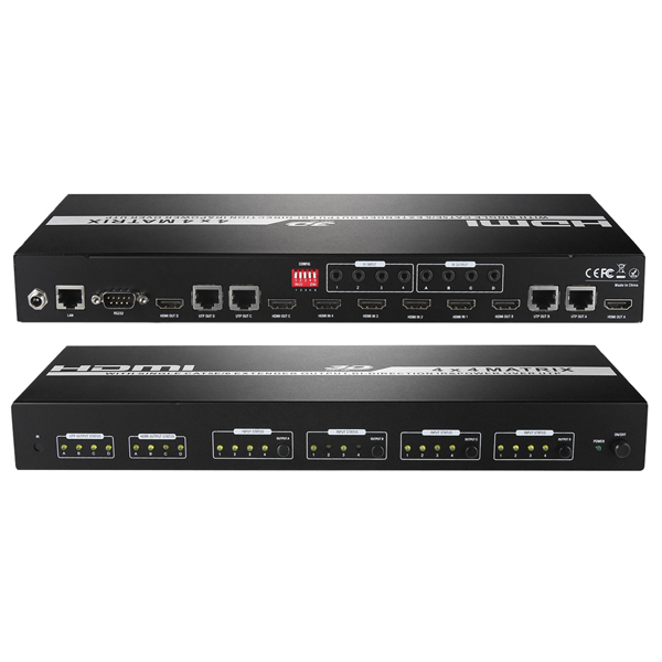 NEXT-4246HDM 4x4 HDMI 매트릭스 스위치70M/리시버4개 포함