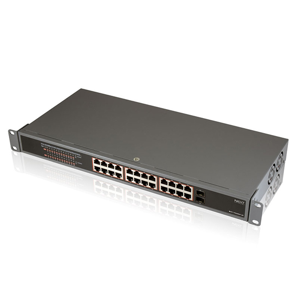 NEXT-POE3026SFP-400 24포트 기가POE스위치/POE+2SFP